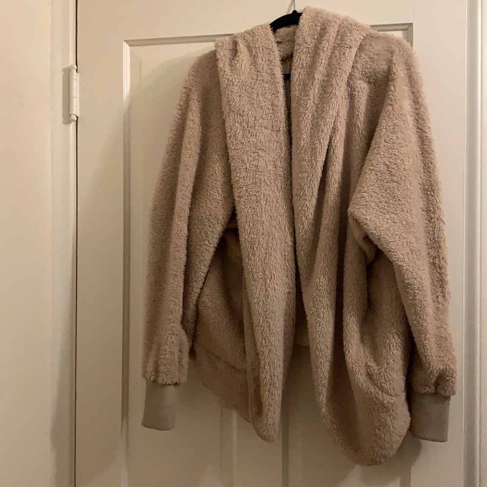 ANGL fuzzy jacket oversized